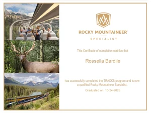 rocky mountaineer tracks diploma copy