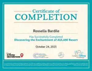 training.disneytravelagents.com certificate print a 1816 copy